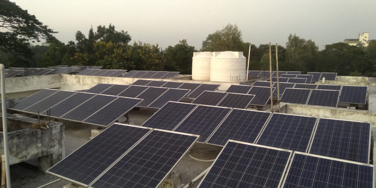 Baptist Christian Hospital 250 kW Rooftop Solar Panel Installation by CER Rooftop — Baptist Christian Hospital, Tezpur, Tezpur, Assam – 1